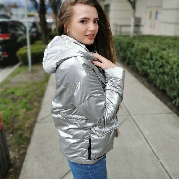 Spring/Fall silver jacket - Picture 1 of 8